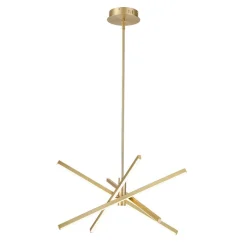 4-Light Dimmable LED Tube Sputnik Chandelier