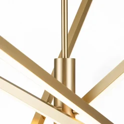 4-Light Dimmable LED Tube Sputnik Chandelier