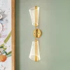 2-Light Dimmable LED Up Down Conical Vanity Wall Sconce