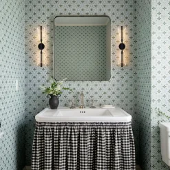 2-Light Dimmable LED Up Down Conical Vanity Wall Sconce