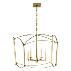 5-light French Antique Candle Style Lantern Pendant Chandelier