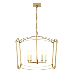 5-light French Antique Candle Style Lantern Pendant Chandelier