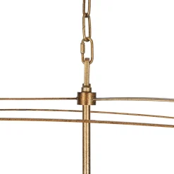5-light French Antique Candle Wide Lantern Island Chandelier