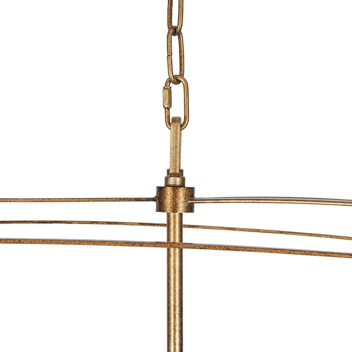 5-light French Antique Candle Wide Lantern Island Chandelier