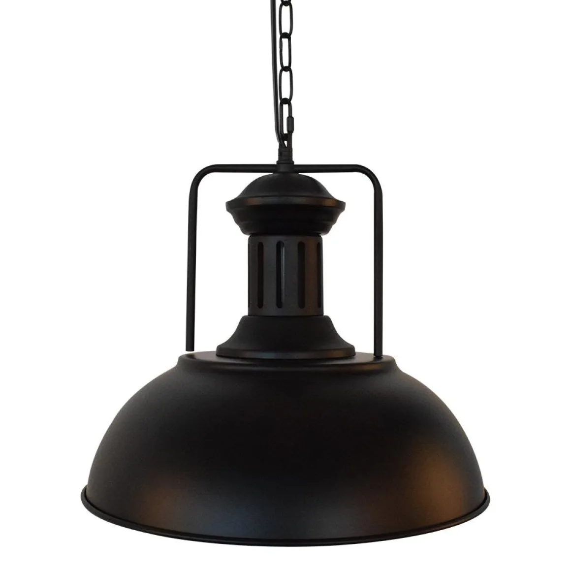 1-Light Industrial Dome Pendant Light