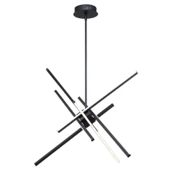 6-Light LED Rod Sputnik Chandelier