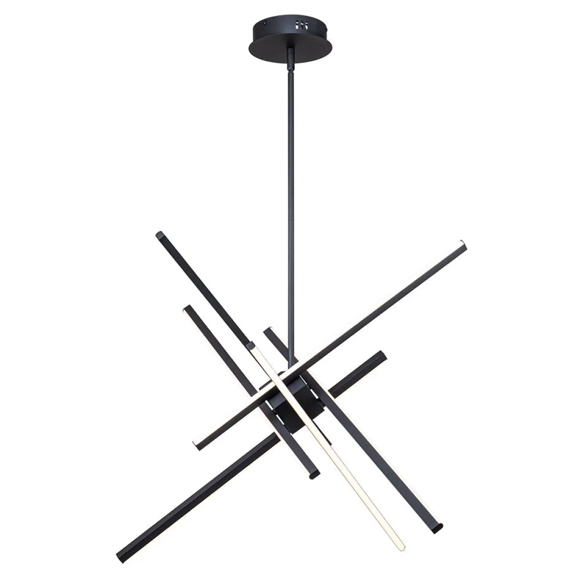 6-Light LED Rod Sputnik Chandelier