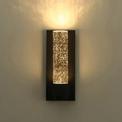 Linear Clear bubble Crystal Tube Dimmable LED Wall Lamp