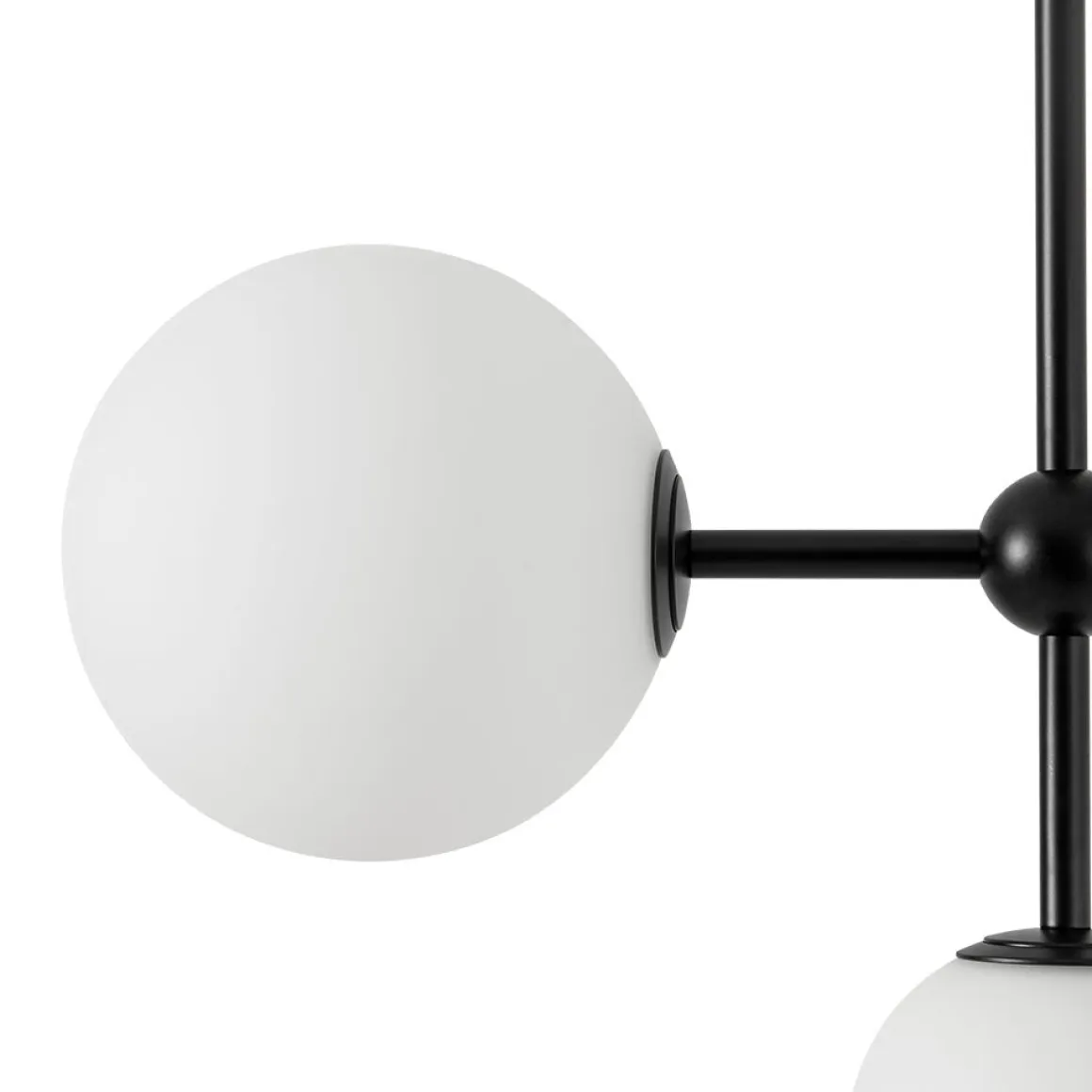 Luminous Opal Glass Globe Geometric Bubble Chandelier