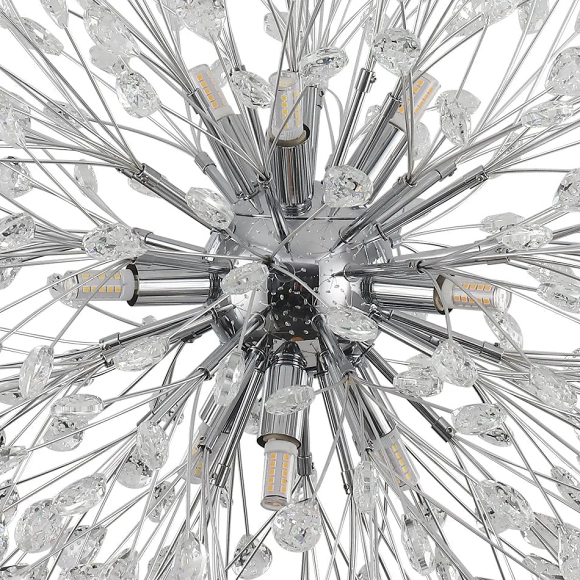 Luxury Bloom Dandelion Crystal Firework Chandelier