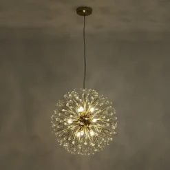 Luxury Bloom Dandelion Crystal Firework Chandelier
