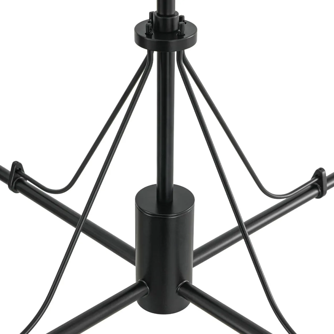 Luxury 4-Light Shine Opal Glass Globe Sputnik Chandelier