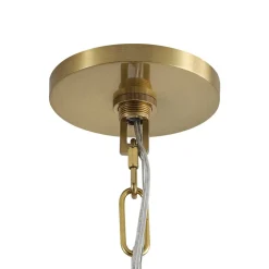 Macaron Brass Baby Blue 1-Light Iron Conical Kitchen Pendant