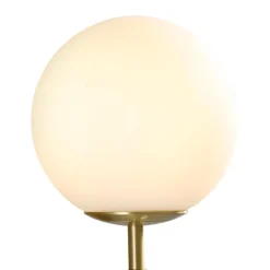 Mid-century 1-light Globe Wall Sconce
