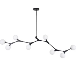 Mid-century Linear Island Branching Bubble Chandelier