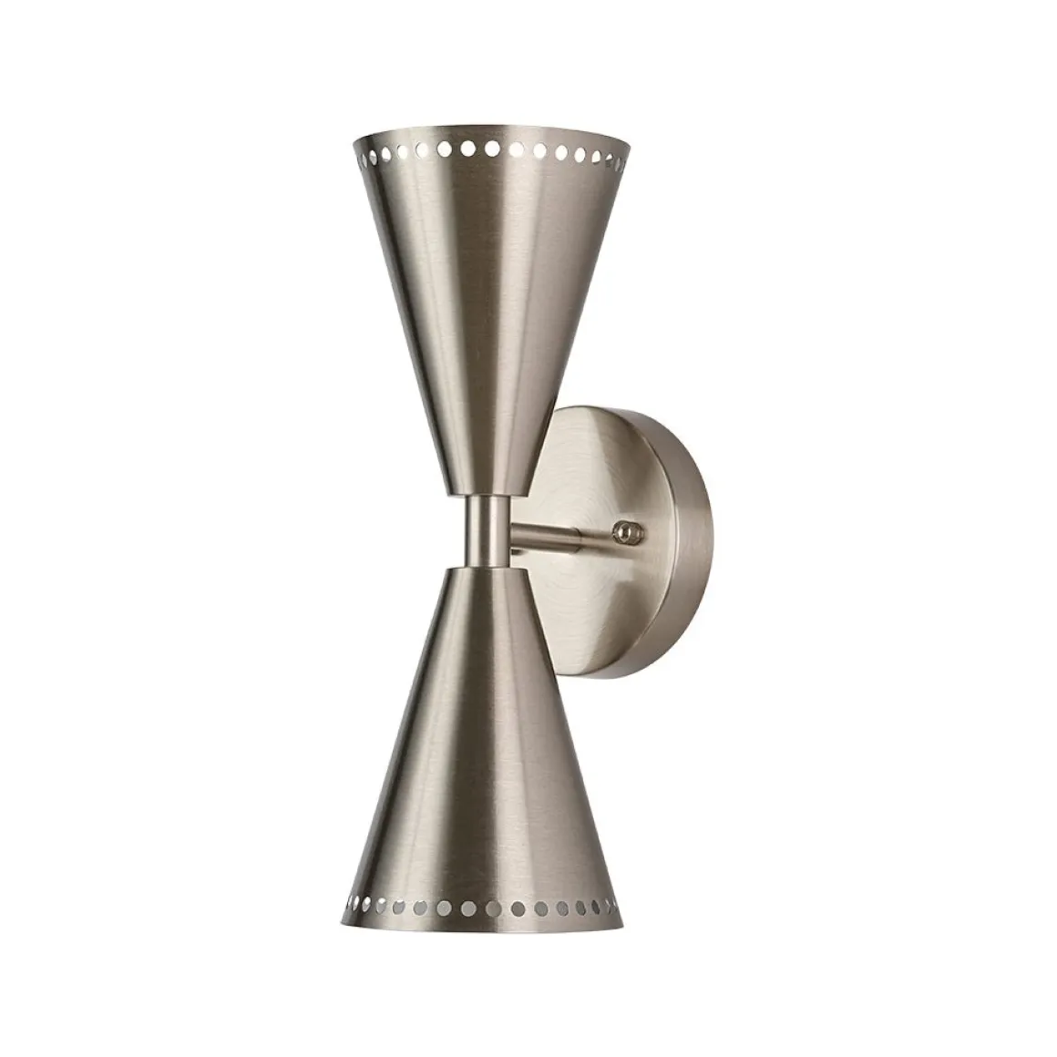 Mid-Century Modern 2-Light Up Down Cone Wall Sconce