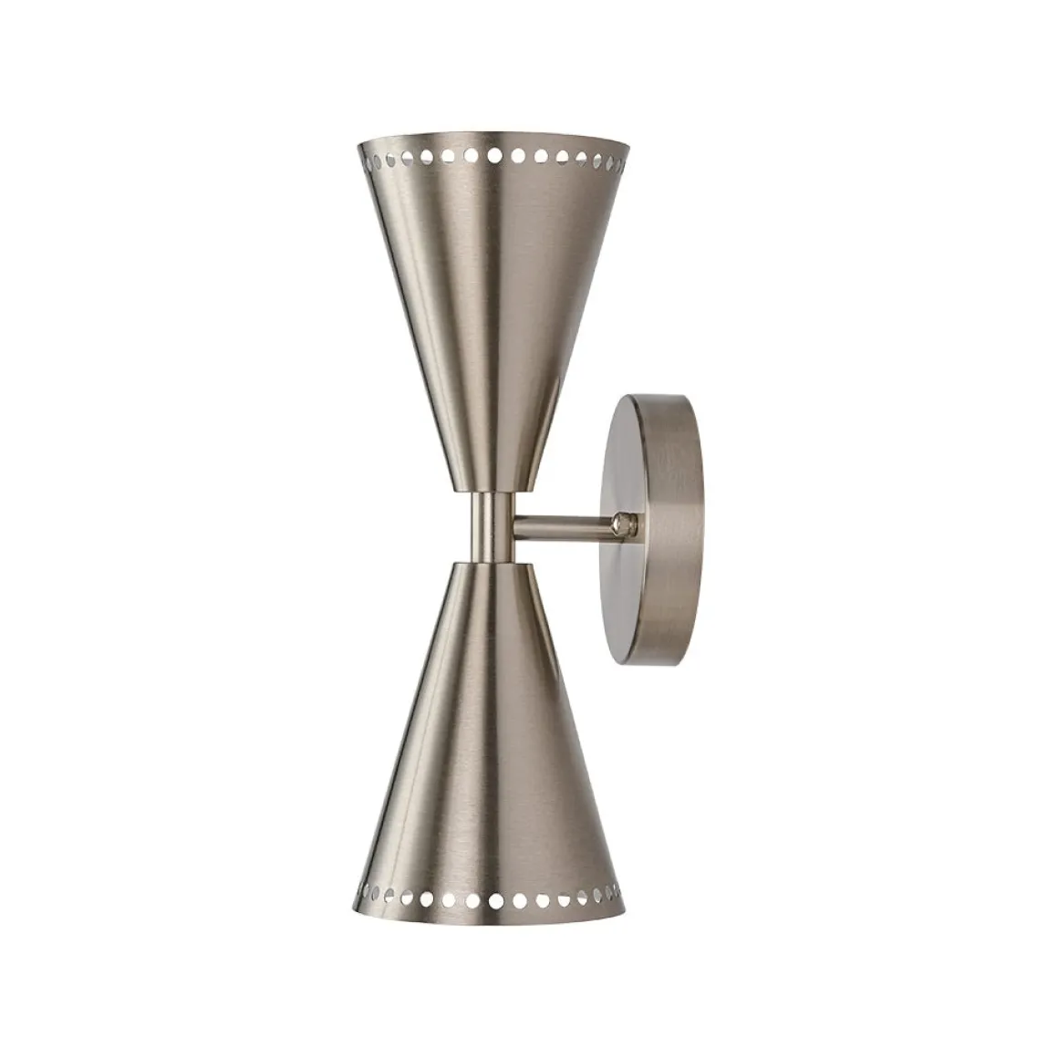 Mid-Century Modern 2-Light Up Down Cone Wall Sconce