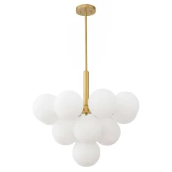 Milky Glass Cluster Bubble Chandelier