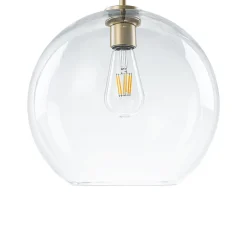 Minimalist Cluster Clear Glass Globe 3-Light Pendant