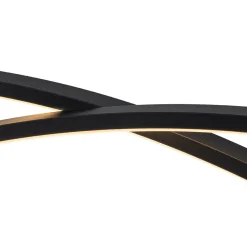 Minimalist Dimmable LED Black Arched Island Chandelier