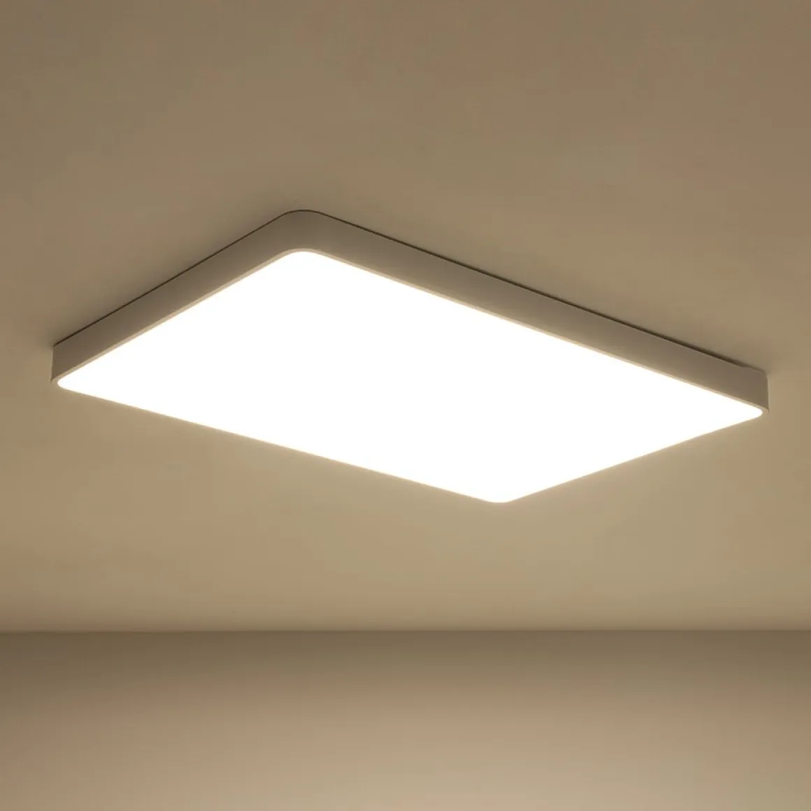 Minimalist Dimmable LED Rectangle Flush Mount Ceiling Light
