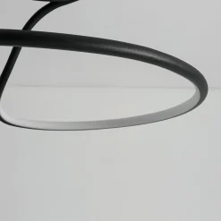 Minimalist Dimmable LED Ribbon Semi Flush Mount DIP Switch