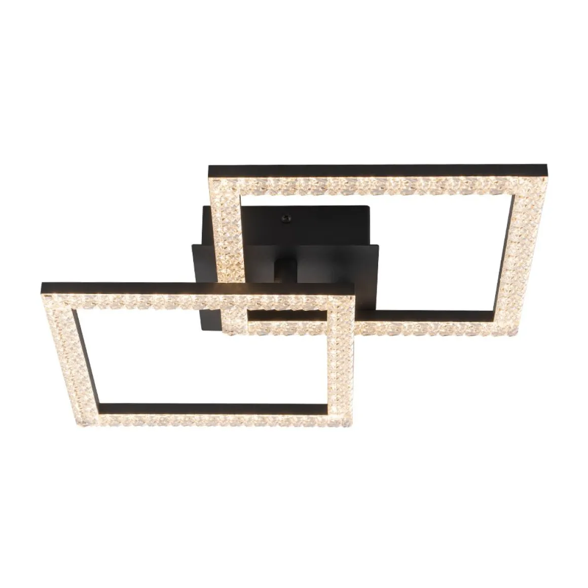 Minimalist 2-light Square Dimmable LED Semi Flush Mount
