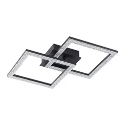Minimalist 2-light Square Dimmable LED Semi Flush Mount