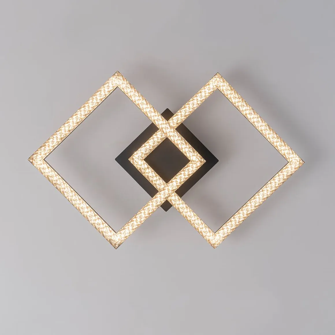 Minimalist 2-light Square Dimmable LED Semi Flush Mount