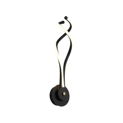 Minimalist 2-Light Twist Ribbon Dimmable LED Wall Sconce