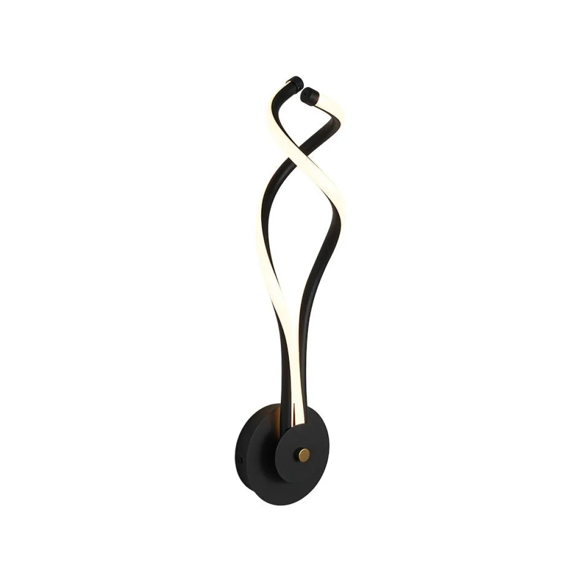 Minimalist 2-Light Twist Ribbon Dimmable LED Wall Sconce