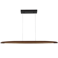 Minimalist Linear Wood Dimmable LED Island Pendant