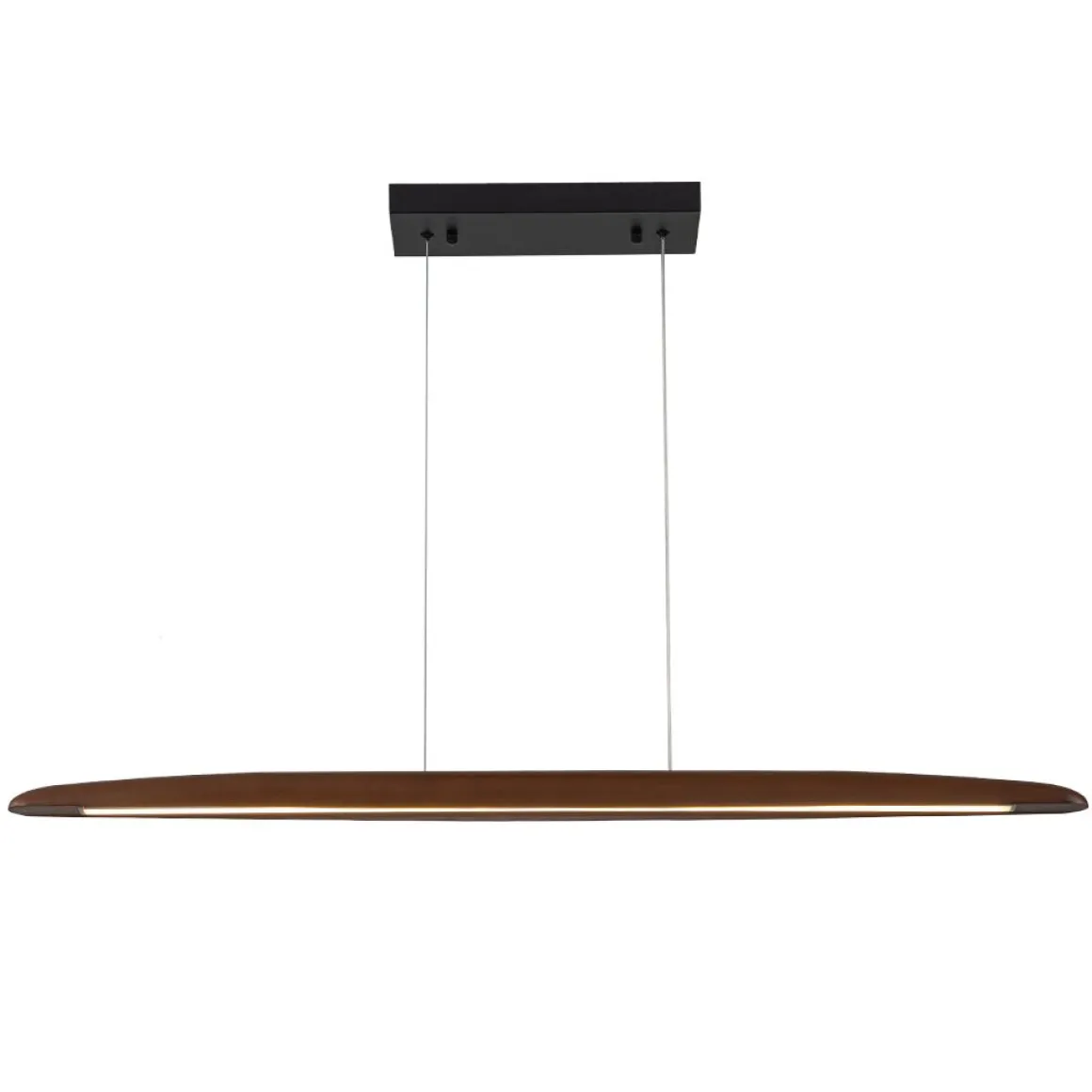 Minimalist Linear Wood Dimmable LED Island Pendant