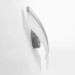 Minimalist Nickel Arched Dimmable LED Vanity Wall Light