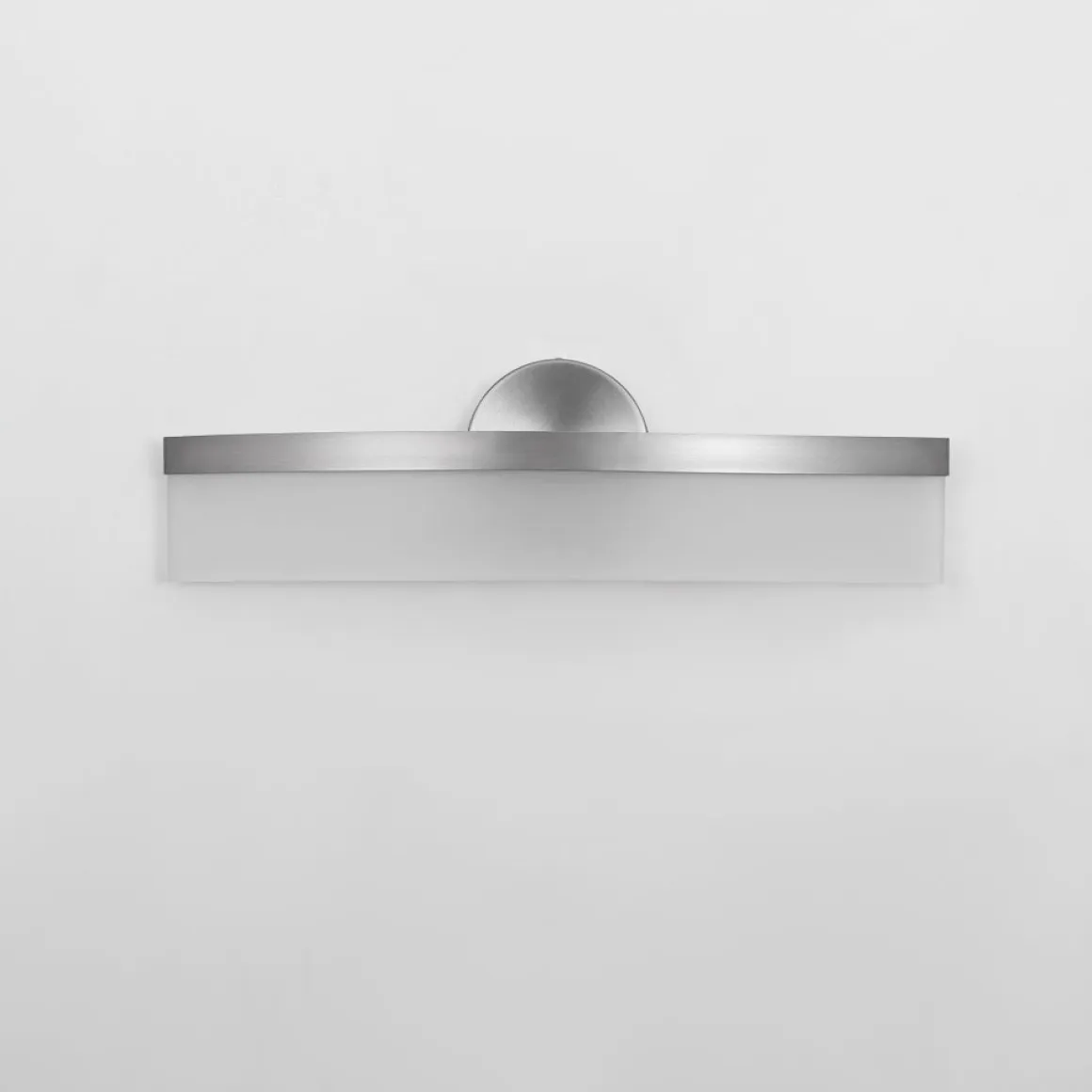 Minimalist Nickel Arched Dimmable LED Vanity Wall Light