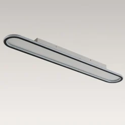 Minimalist Streamlined Oval Warm LED Ceiling Light