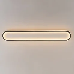 Minimalist Streamlined Oval Warm LED Ceiling Light