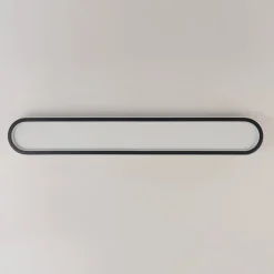 Minimalist Streamlined Oval Warm LED Ceiling Light