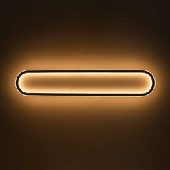 Minimalist Streamlined Oval Warm LED Ceiling Light