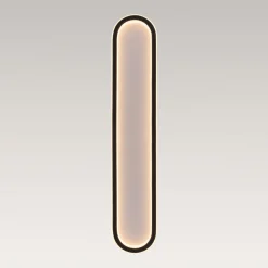 Minimalist Streamlined Oval Warm LED Ceiling Light