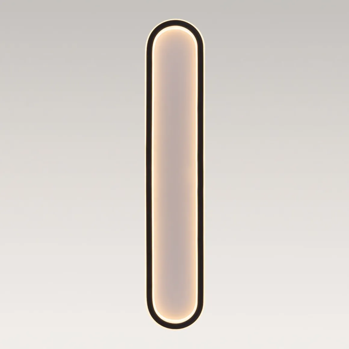 Minimalist Streamlined Oval Warm LED Ceiling Light