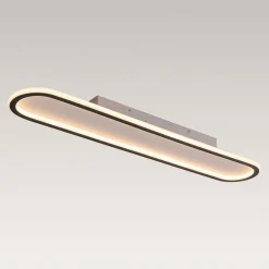 Minimalist Streamlined Oval Warm LED Ceiling Light