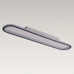 Minimalist Streamlined Oval Warm LED Ceiling Light