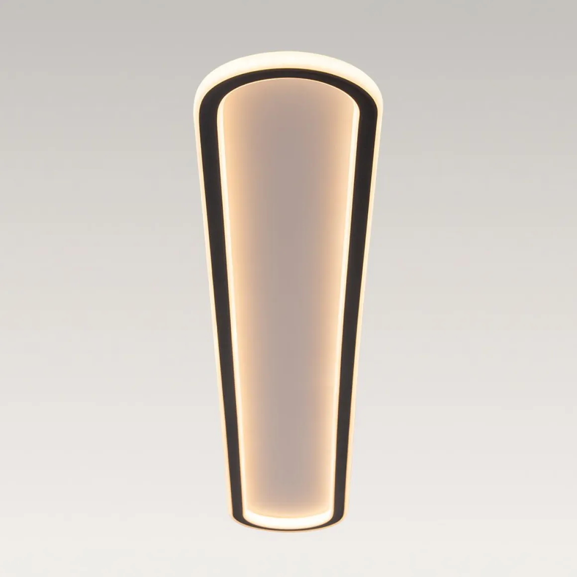 Minimalist Streamlined Oval Warm LED Ceiling Light