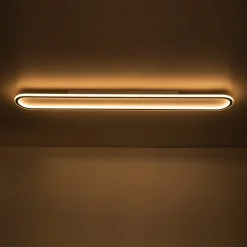 Minimalist Streamlined Oval Warm LED Ceiling Light