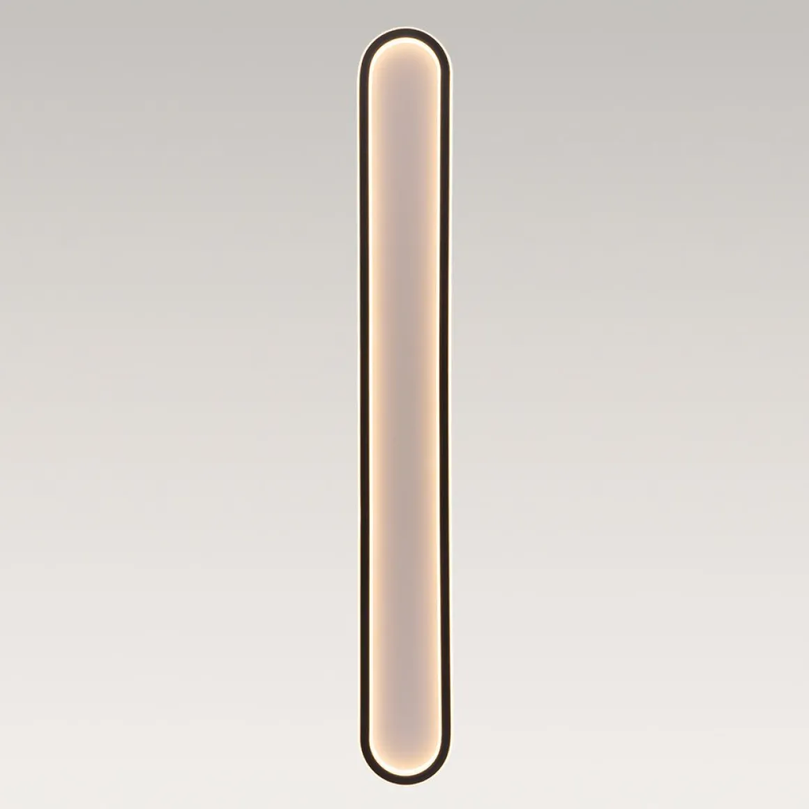 Minimalist Streamlined Oval Warm LED Ceiling Light