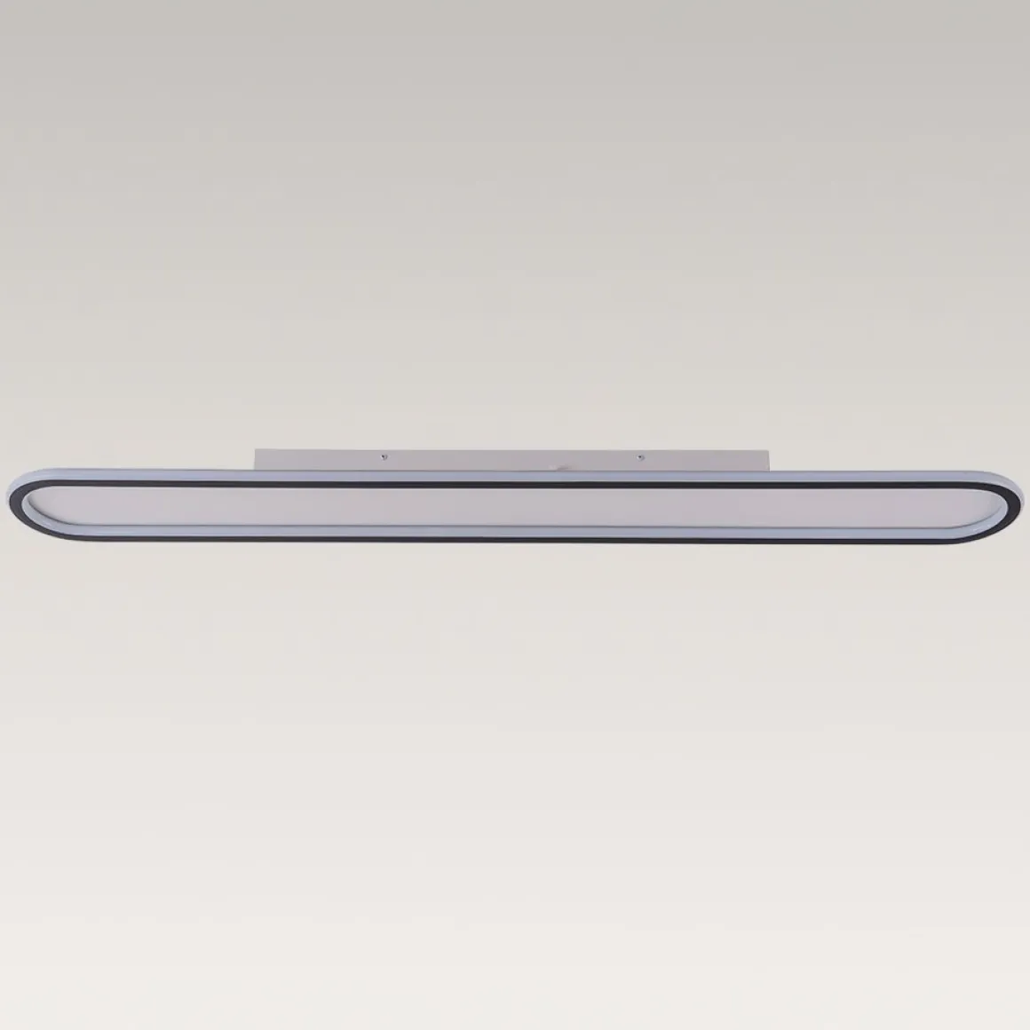 Minimalist Streamlined Oval Warm LED Ceiling Light