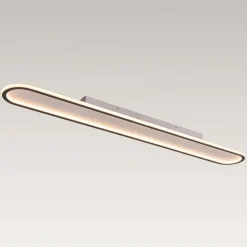 Minimalist Streamlined Oval Warm LED Ceiling Light