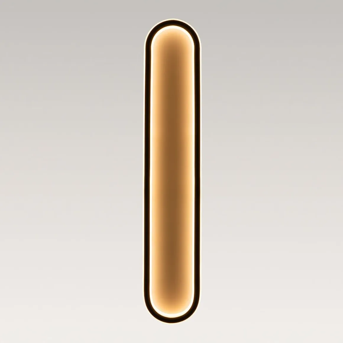 Minimalist Streamlined Oval Warm LED Ceiling Light