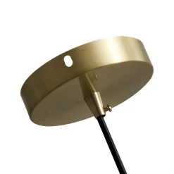 Modern Brass Single Dome Gold Pendant Light
